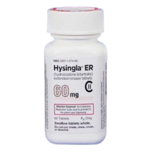 Hysingla ER 60 mg